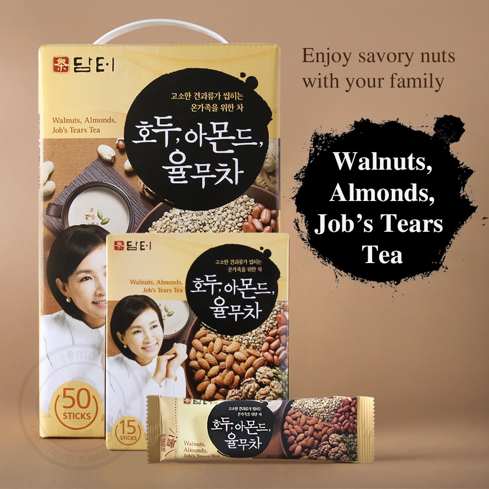 Damtuh Walnuts, Almonds Job's Tear Tea / 15 sticks (270g) / 50 sticks (900g) Shopee Singapore