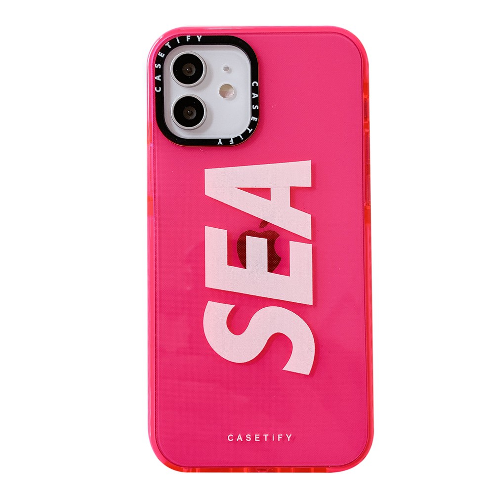 ウィンダンシー×casetify iPhone12miniケース ピンク - スマホアクセサリー