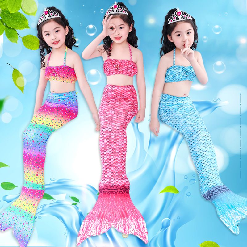 SG seller💖Mermaid 3PCS set 💖costume Cosplay 💖Mermaid swim suit 💖