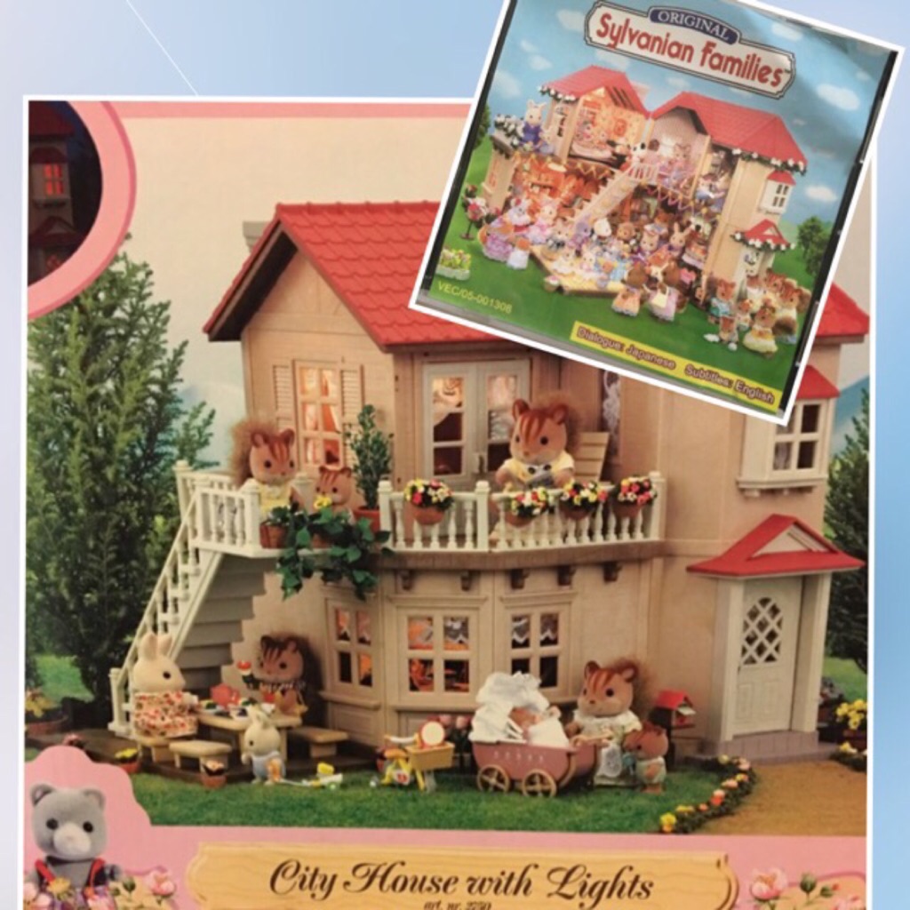 sylvanian families city house with lights