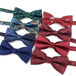Image of Ready Stock Bow Tie Wedding Bowtie Polyester Silk Unisex Neckwear party tie