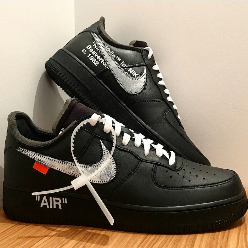 air force 1 black and silver