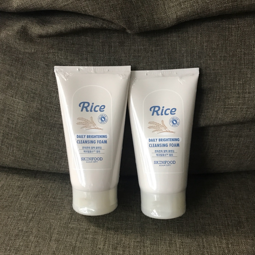 rice brightening cleansing foam