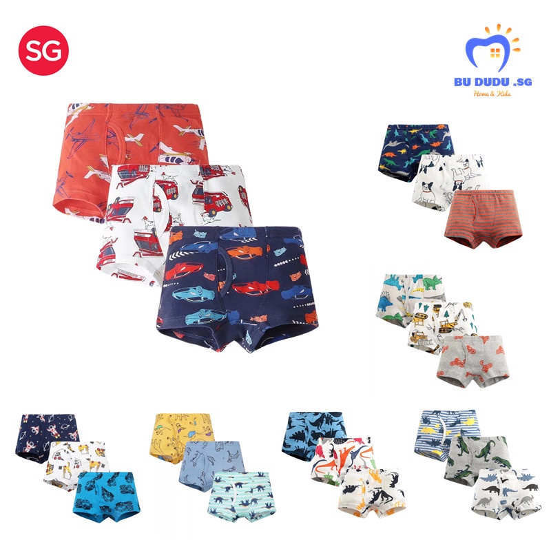 [SG Seller] Wholesale 100cotton Toddler boys Underpants Kids Bottom Boy Underwear Children