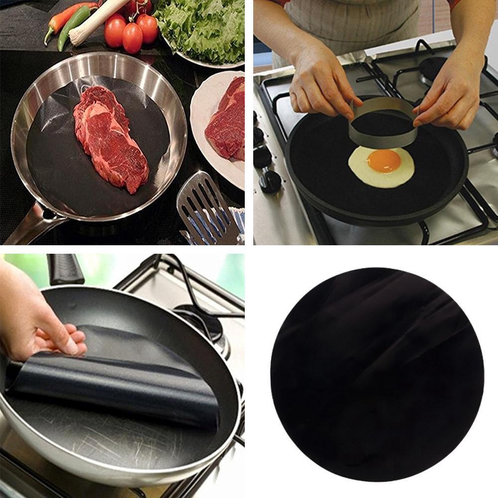 Bbq Grill Mat Bake Round Pan Grilling Barbecue Pad Mat Cook Tool