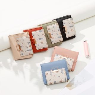 Image of thu nhỏ Fashion Women Wallet Small Short Fold Purse Printing Contrast color Female Coin Purse  Pocket #5