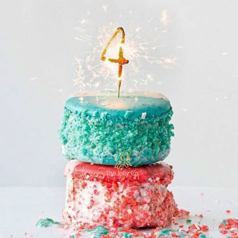 [SG SELLER] Golden Sparkler Birthday Number Candle birthday sparkler