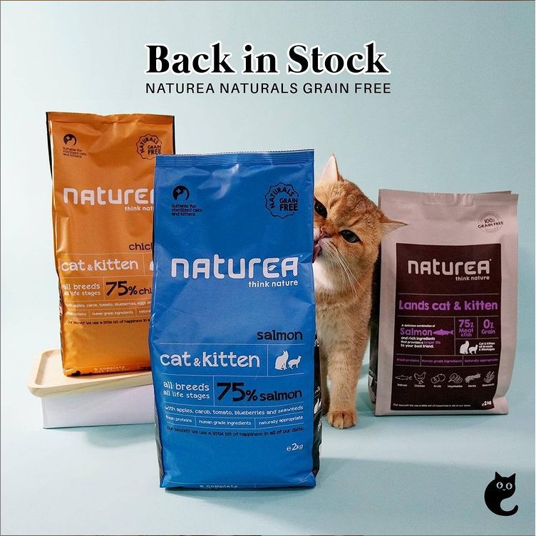 Naturea Grain Free Cats And Kittens Dry Food Chicken 2kg 7kg Shopee Singapore