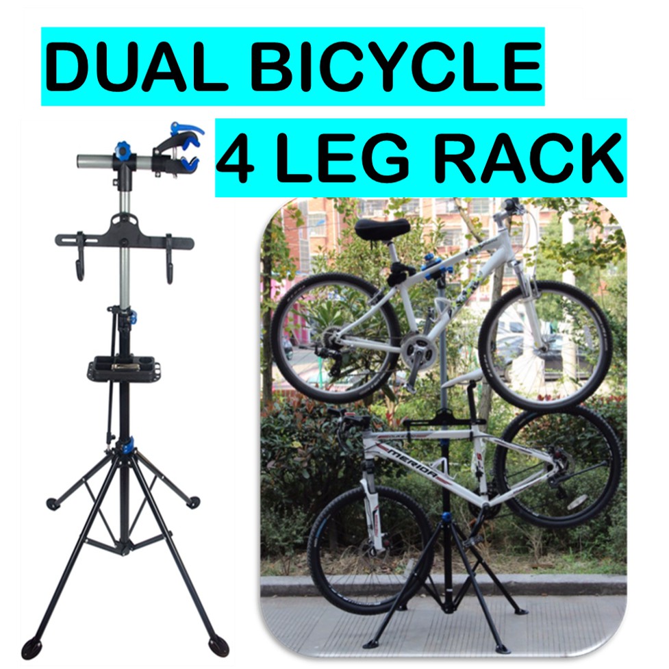 Dual Bicycle 4 Leg Rack / Bicycle Rack Shopee Singapore