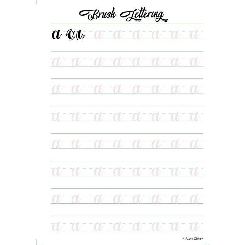 10 Procreate Calligraphy Practice Sheets Amazingly For Free Kelly Sugar Crafts
