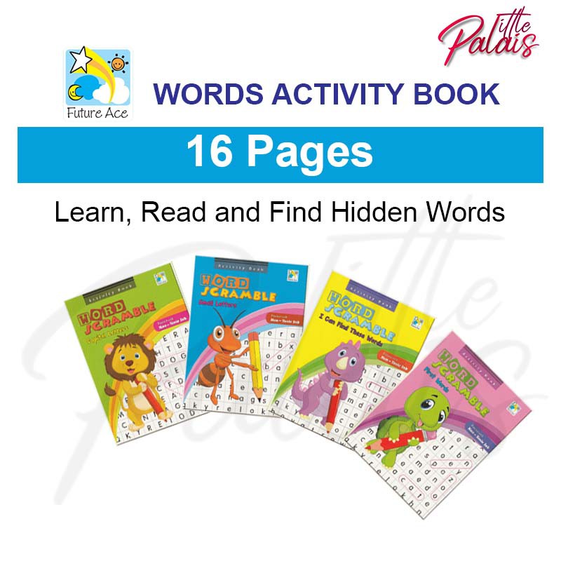 Words Activity Book Word Search Puzzle Part 2 16 Pages Word Scramble Early Learning Cari Kata Buku Aktiviti Educational Shopee Singapore