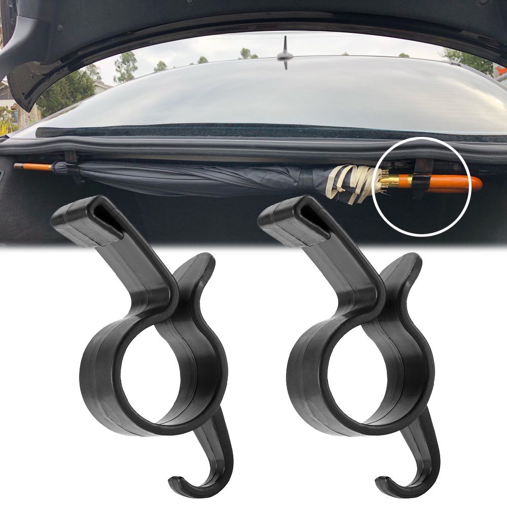 [Ready Stock]2pcs Car Rear Trunk Practical Umbrella Holder Hook