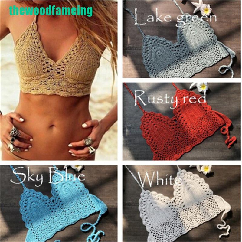 crochet knit bralette