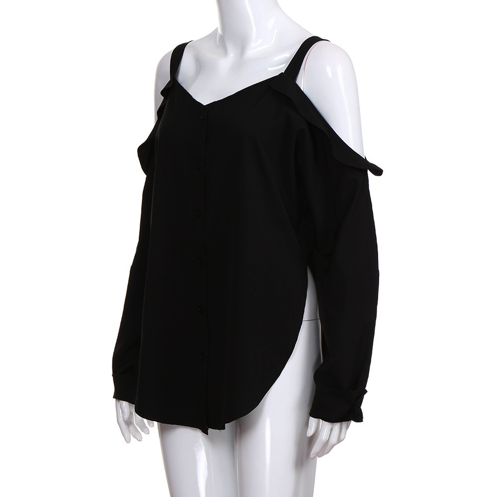 black cold shoulder top size 18