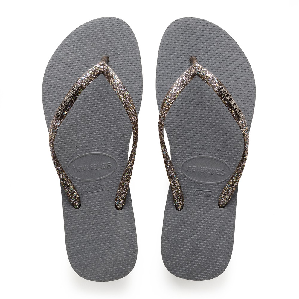 havaianas metallic logo