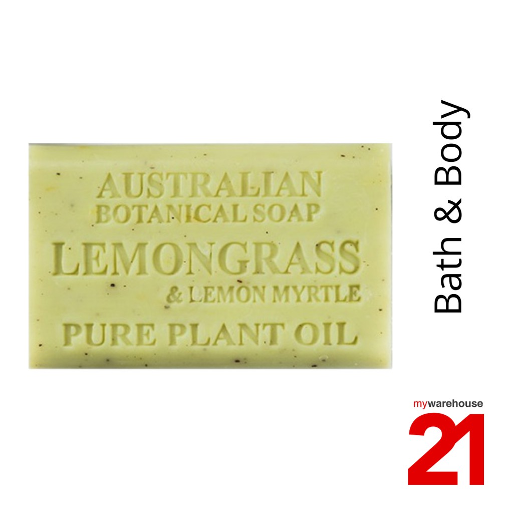 Australia Botanical Soap Lemongrass Lemon Myrtle Soap Bar 200g Shopee Singapore