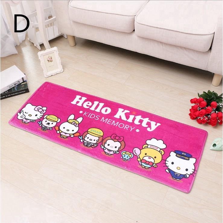 Lovely Soft Natural Flocked Hello Kitty SlipProof Home Carpet Car Floor Mat Shopee Singapore