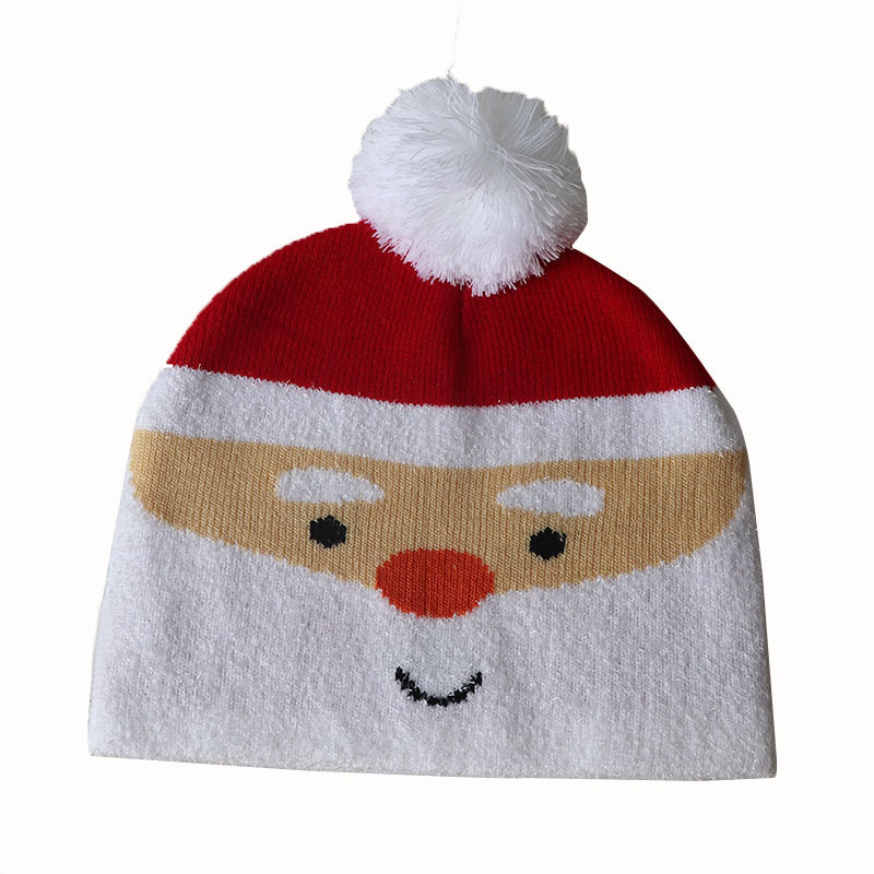 1 6 Year Old Children S Autumn And Winter Kids Christmas Cartoon Knitted Hat Super Stretch Woolen Hat With Ball Warm Hood Shopee Singapore - super beanie roblox