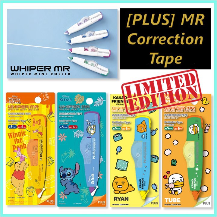 PLUS Whiper MR Correction Tape Shopee Singapore