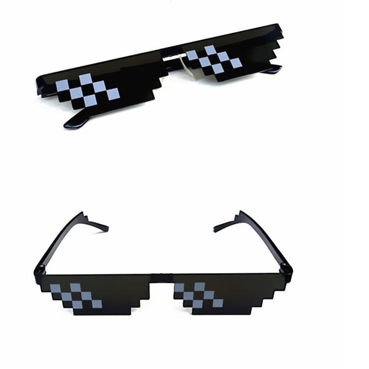 Game Goggles Glasses Life MLG Pixelated Sunglasses Minecraft players Halloween Shopee Singapore
