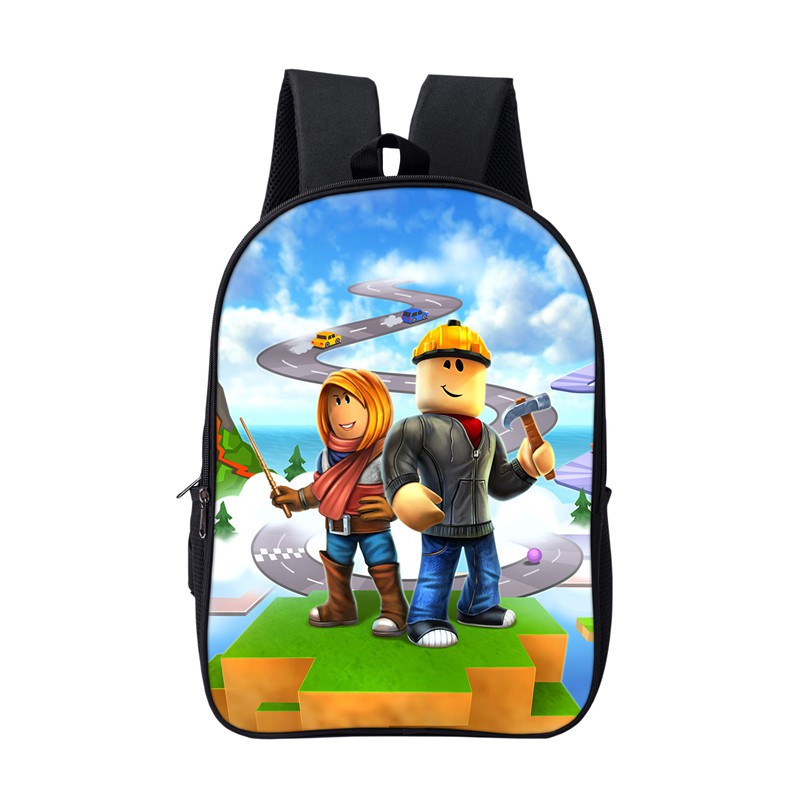 Virtual World Roblox Backpack Game Primary And Secondary School Students Double Layer Bag Wish Hot Korean Version Shopee Singapore - game virtual world roblox canvas double layer high capacity