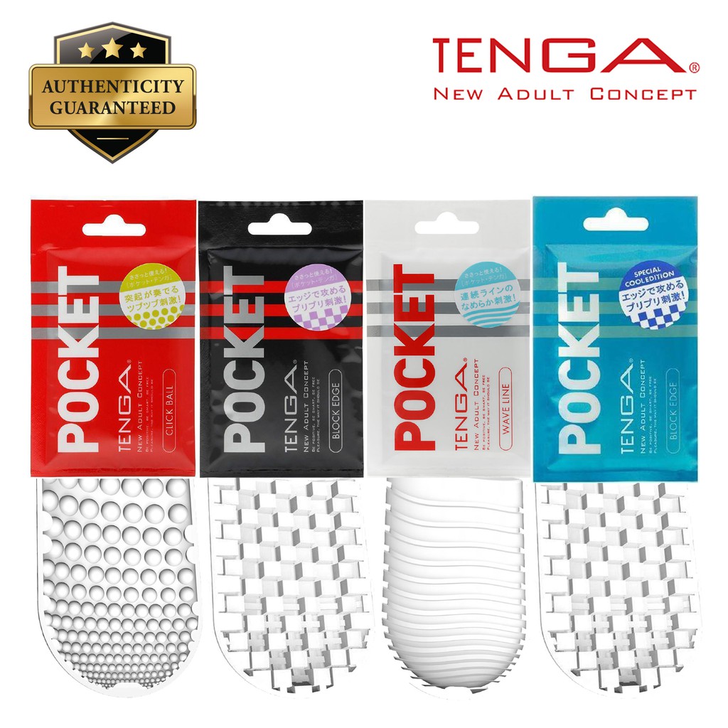 100 Authentic Japan Tenga Pocket Masturbator Stroker Sex Toys For Men Shopee Singapore