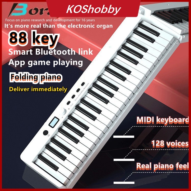 BORA BX20 Portable 88Keys Foldable midi Piano Multifunctional Digital Travel Lightweight Piano