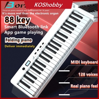 BORA BX-20 Portable 88-Keys Foldable midi Piano Multifunctional Digital Travel Lightweight Piano Electronic Keyboard Piano for Piano Student Musical Instrument
