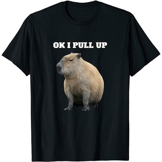 New fashion mens casual tshirt ok i lara capybara t-shirt