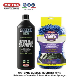 BUNDLE: Mafra Car Care Package (Hobbyist Basic MF15) Car Exterior Care Maniac Line Neutral Foam Shampoo and Comfort Wash
