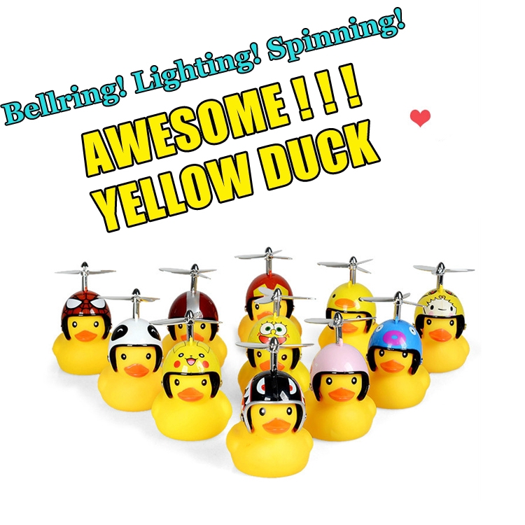 yellow duck helmet