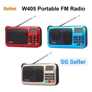 Local ✅ Rolton W405 Portable Rechargeable Multi-function FM Radio Speaker MP3 Player SD Card Slot