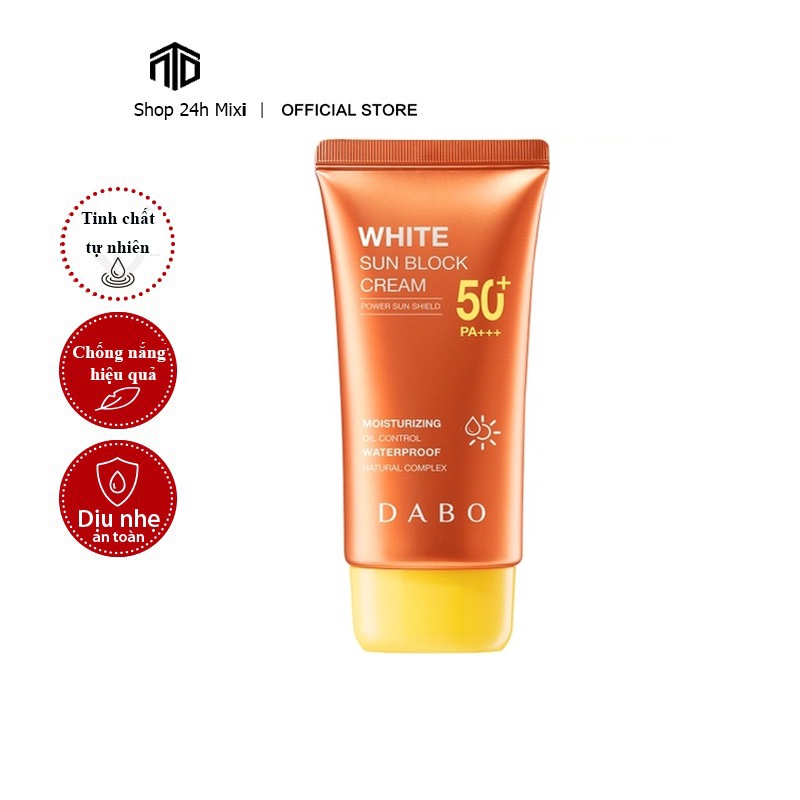 Korean Sunscreen Clean Oily Skin For Oily, Acne, Sensitive Skin Dabo Whitening Sunblock Cream