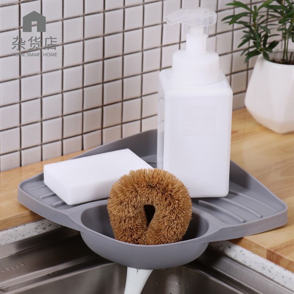 Sponge & Dish Soap Holder for Sink Corner Shopee Singapore