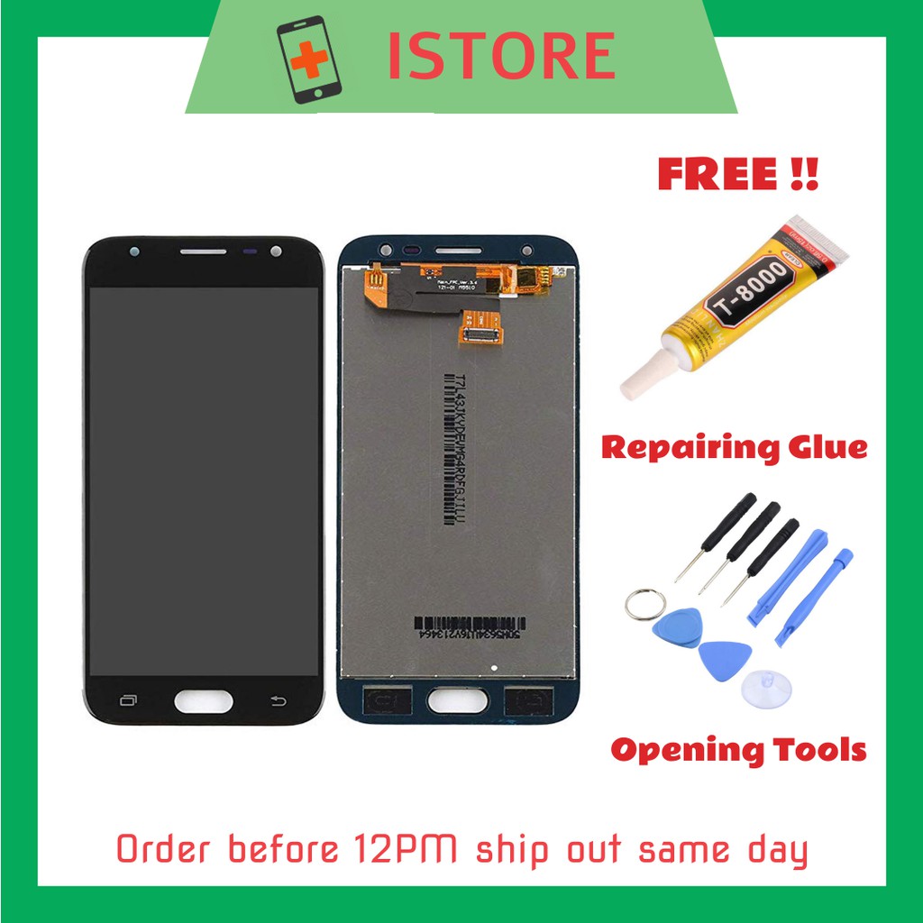 Original Samsung Galaxy J3 17 J330 Full Set Lcd Screen Touch Screen Digitizer Replacement Parts Shopee Singapore