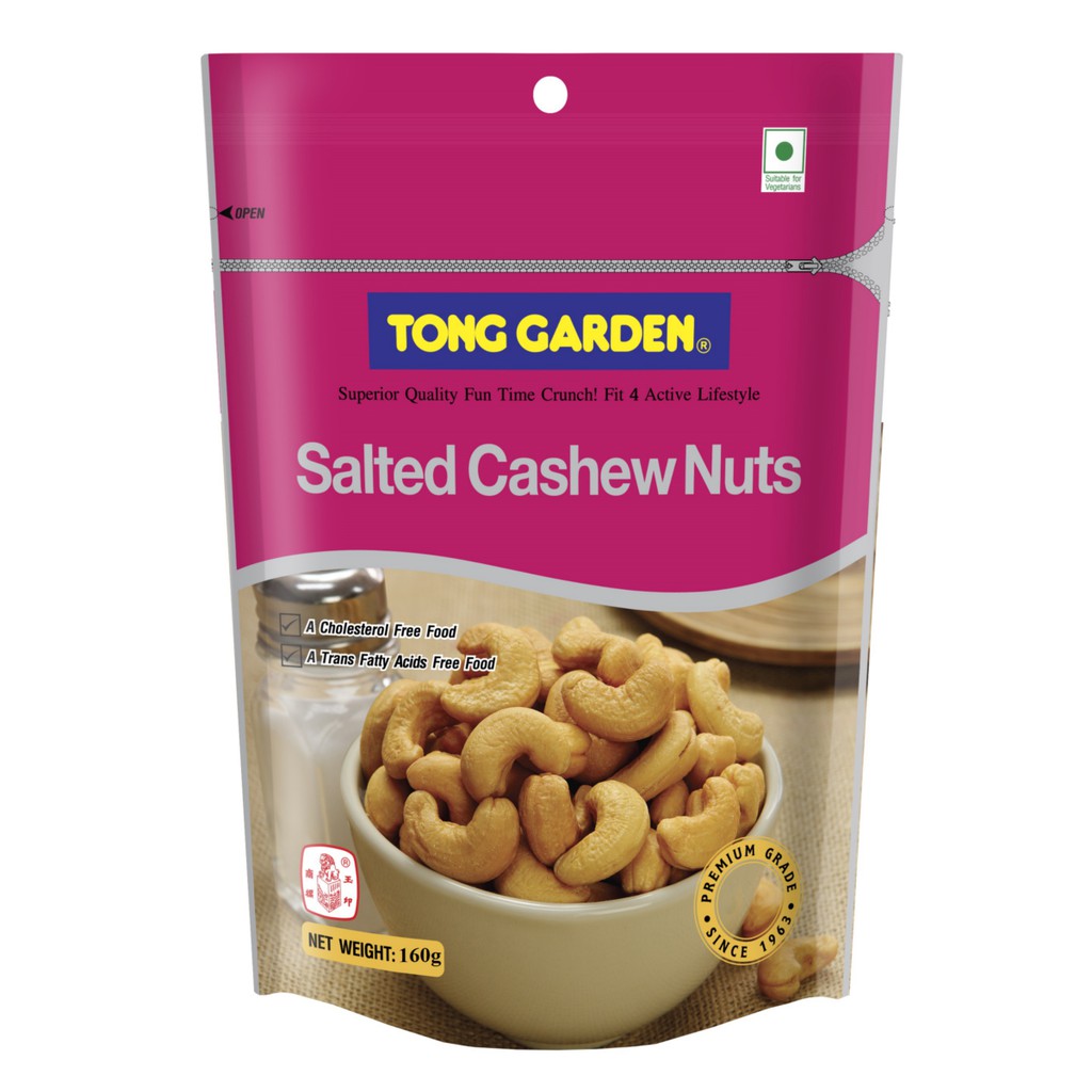 Tong Garden Salted Cashew Nuts 160g (Bundle of 2) Shopee Singapore