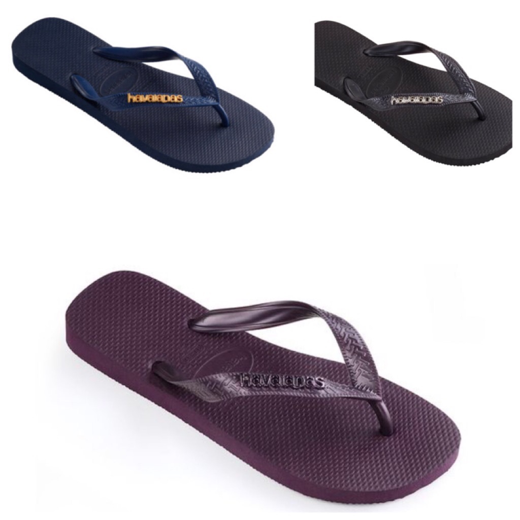 havaianas metallic logo