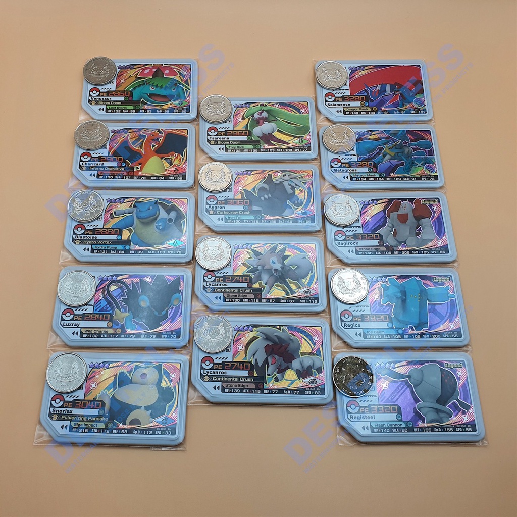 Authentic Pokemon Ga Ole Part 2 4star Genuine Pokemon Gaole Volume 2 Grade 4 Star Disk Ga Ole Caughtin Singapore Machine Shopee Singapore