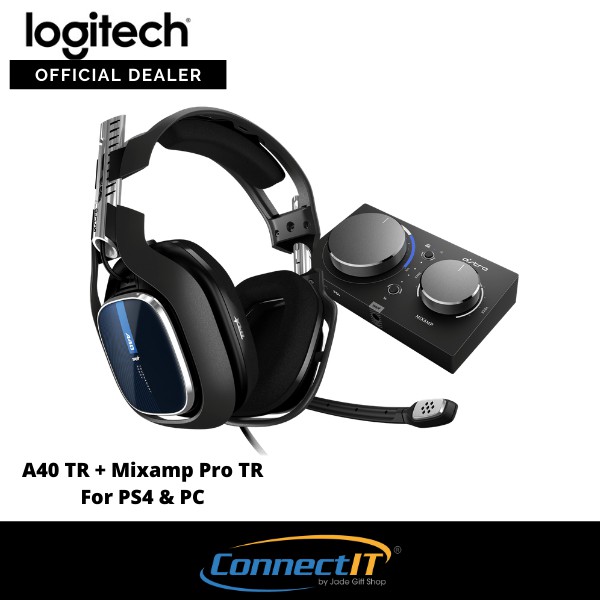 Logitech Astro A40 Tr Gaming Headset Mixamp Pro Tr Gen 4 Gaming Headset Amplifier For Ps4 Pc 1 Year Local Warranty Shopee Singapore