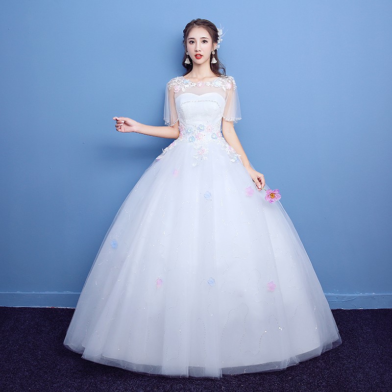 normal wedding frocks