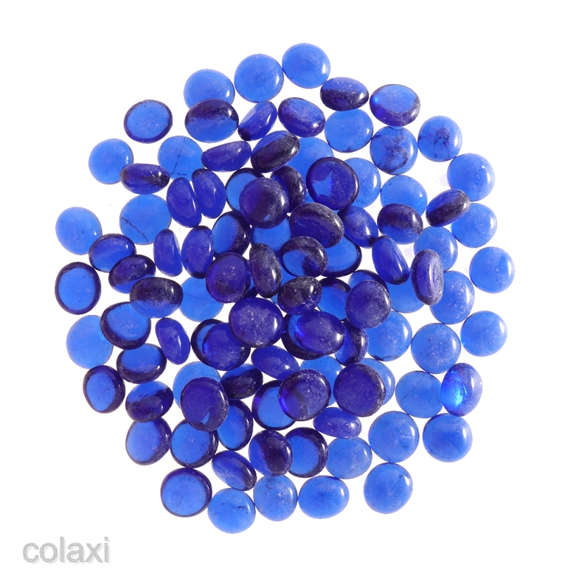 100Pcs Round Marbles Beads for Vase Refill 1720mm/0.70.8inch Dark