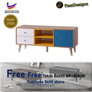 Flexidesignx Oricia Solid Durable 4ft Tv Cabinet Tv Console Hall Cabinet Living Room Furniture Meja Tv Shopee Singapore