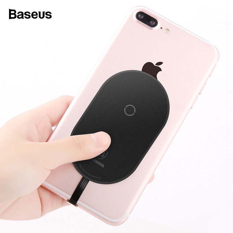 Baseus Qi Wireless Charger Receiver Wireless Charging Adapter Receptor For Iphone 7 6 6s Plus Shopee Singapore