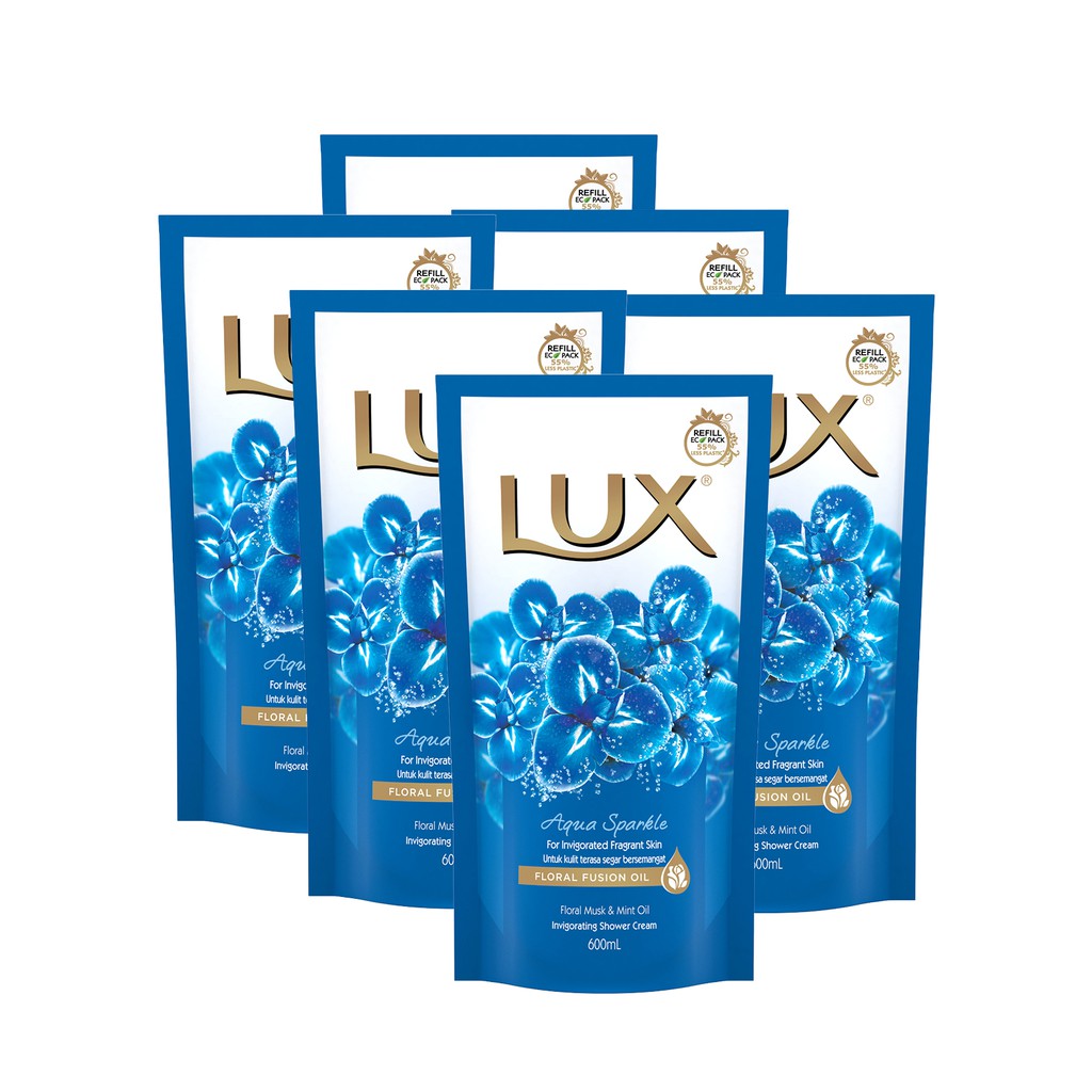 [Bundle of 6] LUX Body Wash 600ml Refill x6 Shopee Singapore