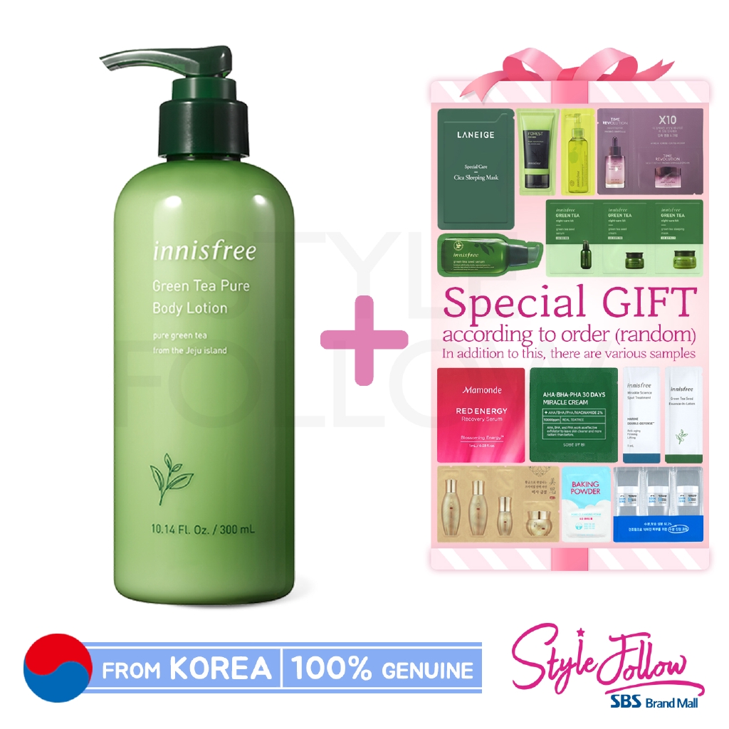 [INNISFREE] Green Tea Pure Body Lotion 300ml Shopee Singapore