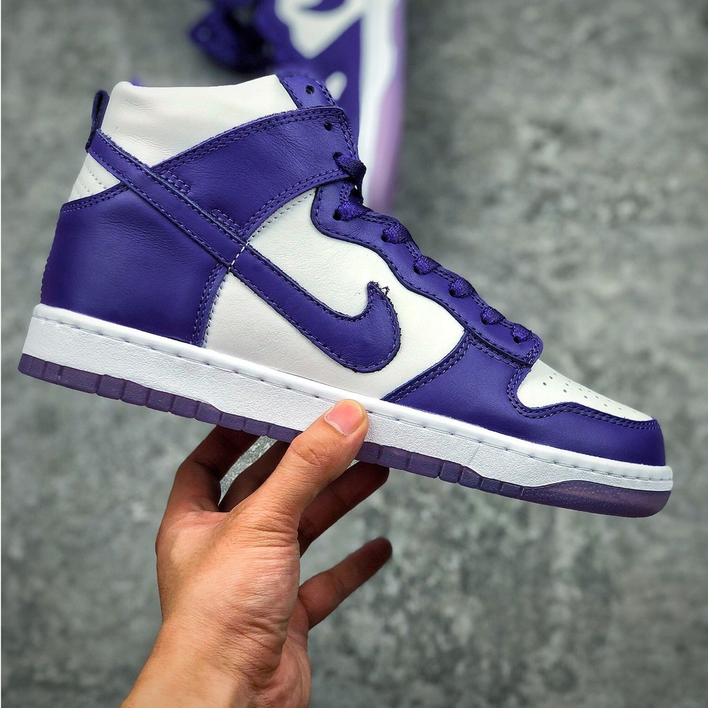 nike dunk high purple