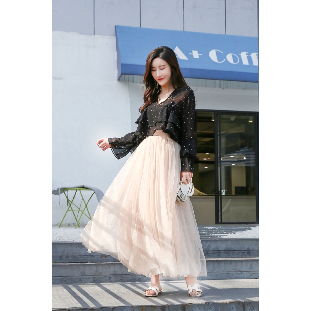 88 cm 98 cm Wanita Korea Rok Tinggi Pinggang Lipit Engah 88 cm 98 cm Wanita Korea Rok Tinggi Pinggang Lipit Engah