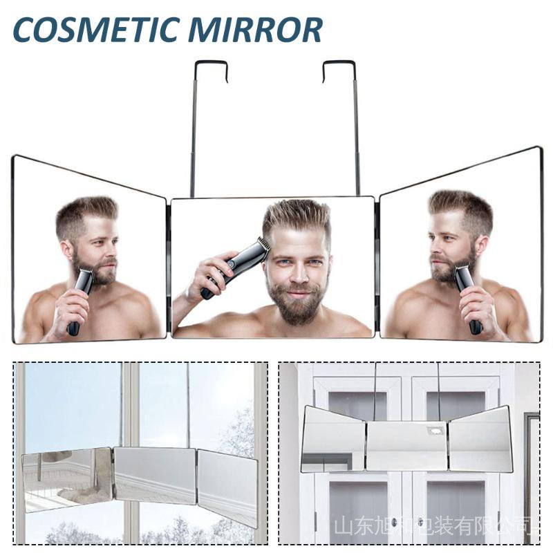 3-Way Mirror A 360-degree Viewing Angle Practicing Mirror For Self Hair  Cutting And Styling DIY Haircut Tool Makeup for home | Shopee Singapore