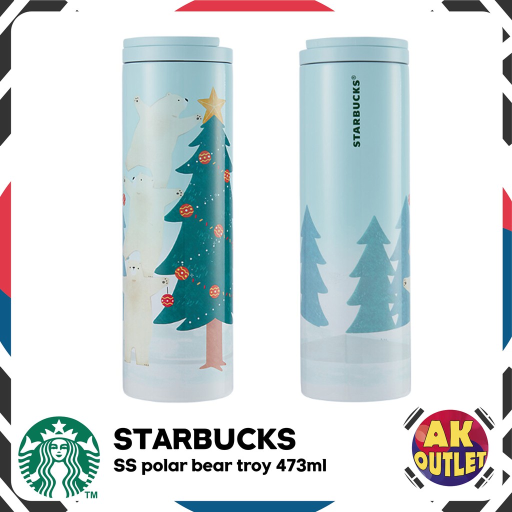 Starbucks Ss Polar Bear Troy Tumbler 473ml Shopee Singapore