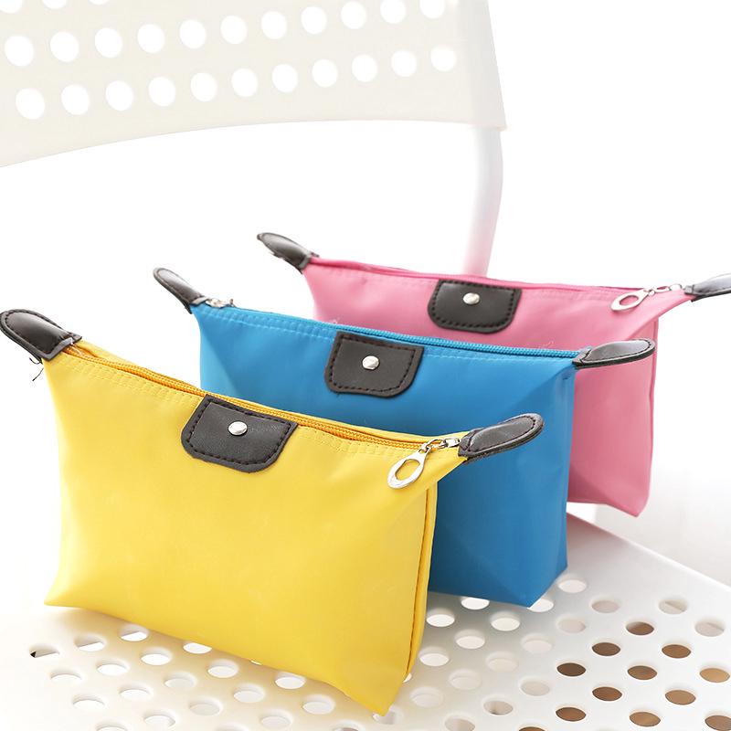 Image of Colorful Zipper Cosmetic Bag Large Capacity Waterproof Cosmetic Bag